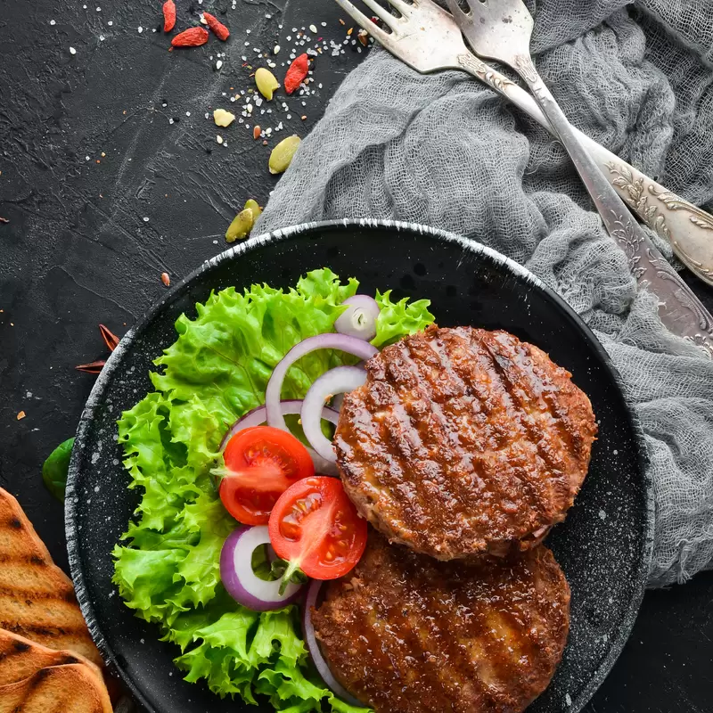 Mushroom Stuffed Burger Recipe | Heart Healthy Beef Patty