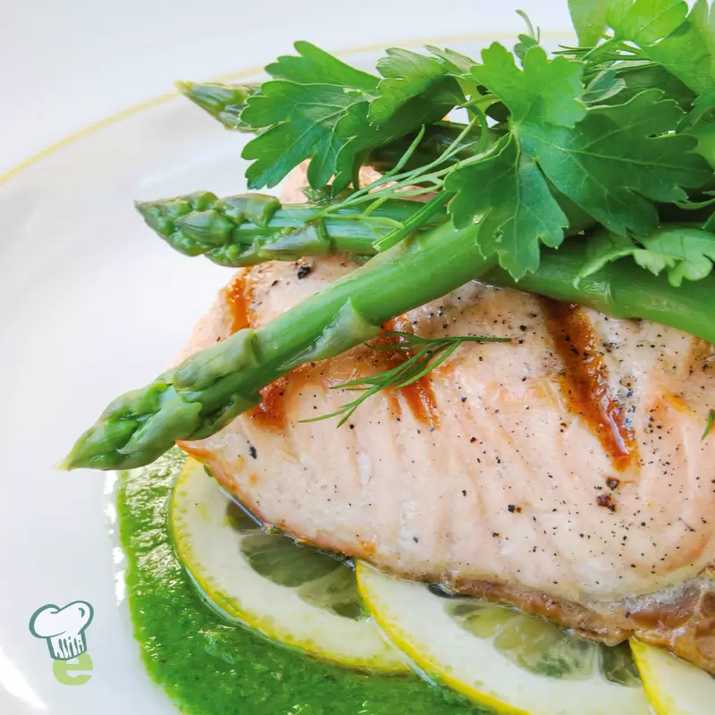Heart-Healthy Salmon with Salsa Verde | Easy Salmon Sauce