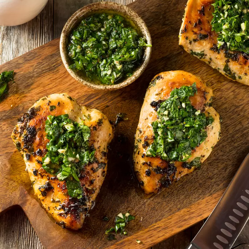 Heart-Healthy Grilled Chimichurri Chicken | High Protein Low Calorie
