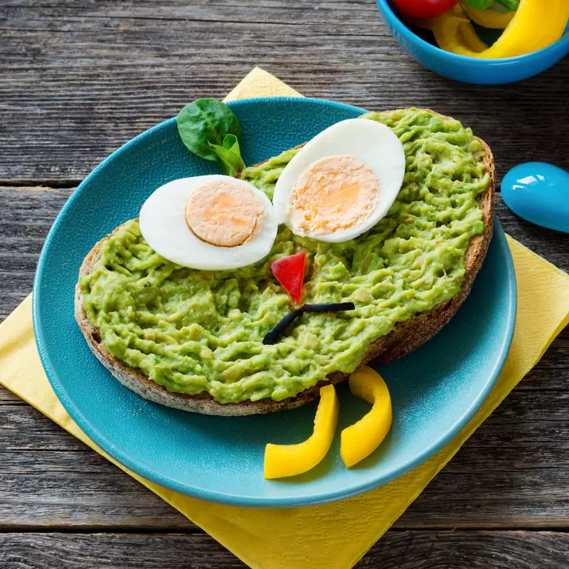 Heart Healthy Spooky Avocado Toast