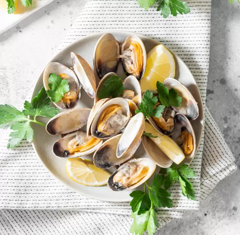 Heart Healthy Grilled Clams with Butter Sauce