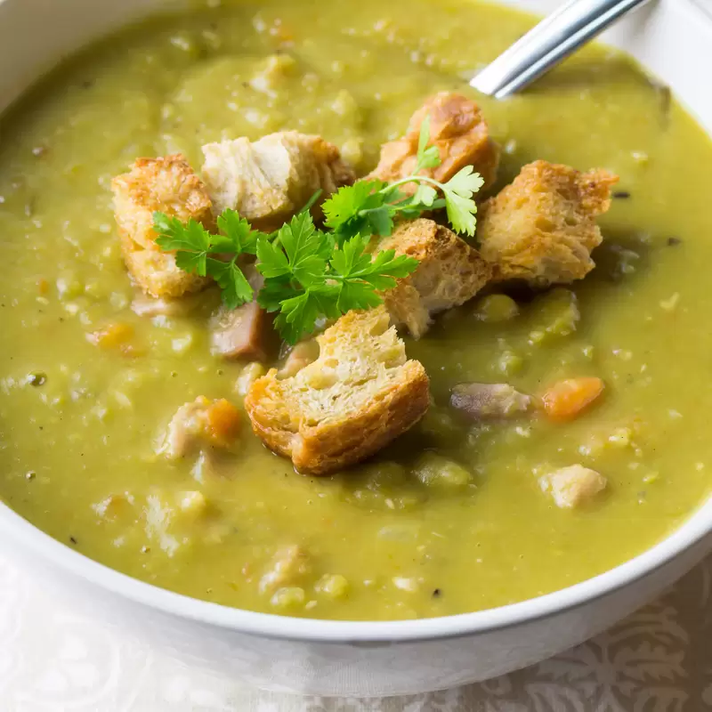 Low Sodium Split Pea Soup | Heart-Healthy Recipe
