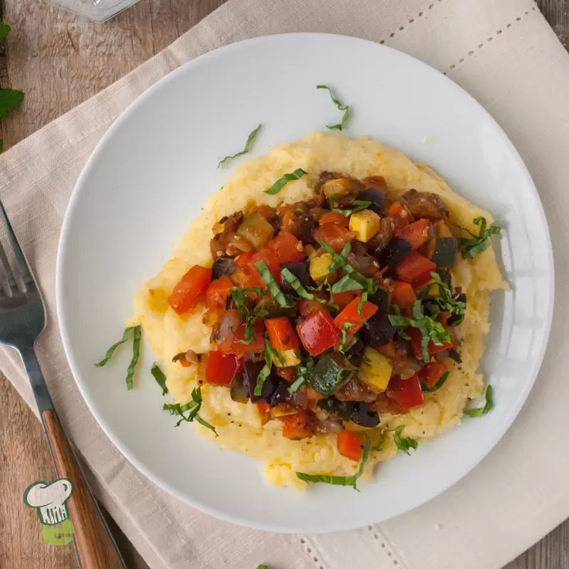 Heart Healthy Vegetable Medley with Polenta