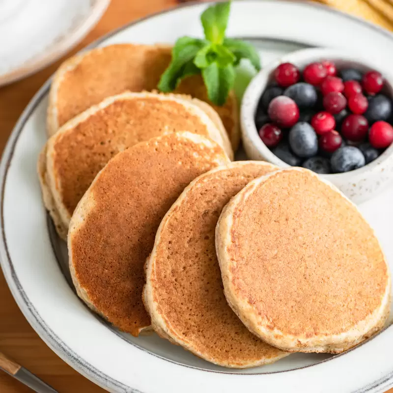 Heart Healthy Multigrain Pancakes