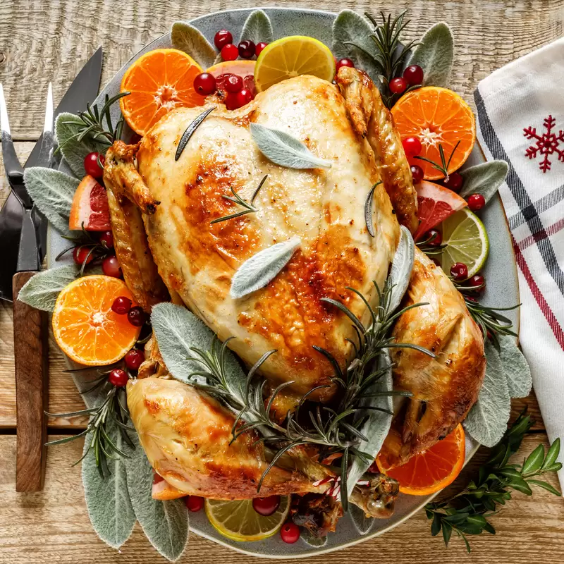 Healthy Herb Roasted Turkey (Simple Oven Recipe)