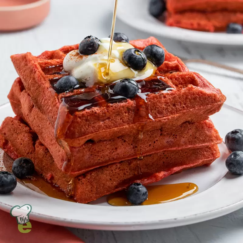 Healthy Beet Waffles | Gluten-Free & Heart-Healthy Recipe